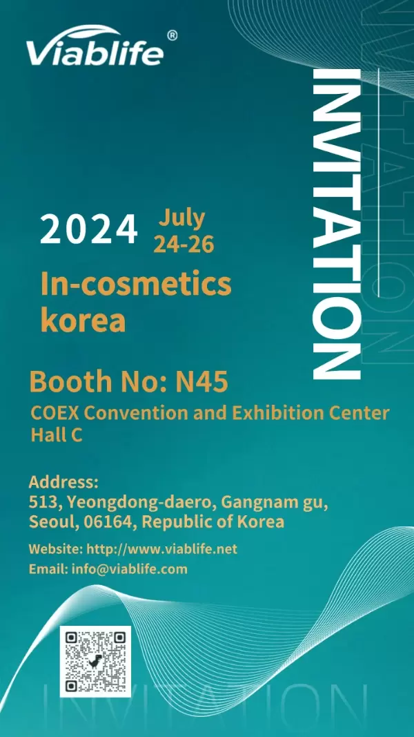 Viablife will attend In-cosmetics korea in Seoul, Korea!