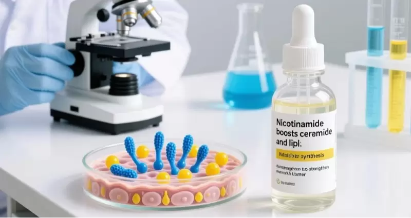 Nicotinamide boosts ceramide and lipid synthesis to strengthen skin barrier Nicotinamide boosts ceramide and lipid synthesis to strengthen skin barrier