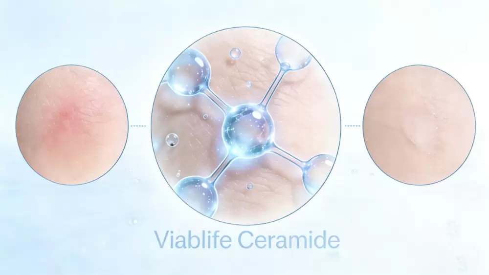 Soothing Effect · Viablife Ceramide Alleviates Skin Redness Soothing Effect · Viablife Ceramide Alleviates Skin Redness